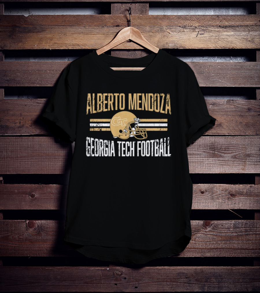 Alberto Mendoza Georgia Tech Football Helmet Hero CT T-Shirt