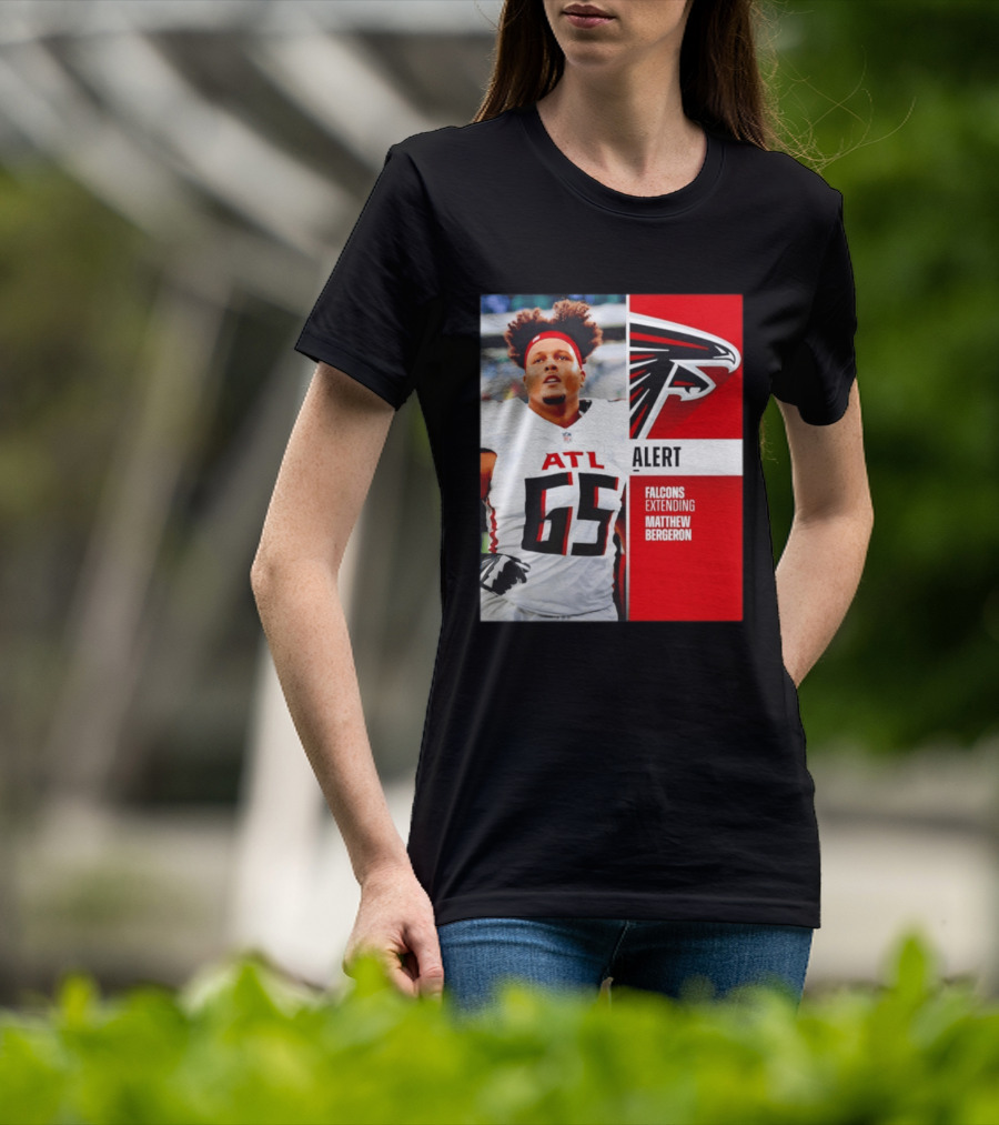 Atlanta Alert Falcons Extending Matthew Bergeron 2026 Season T-Shirt