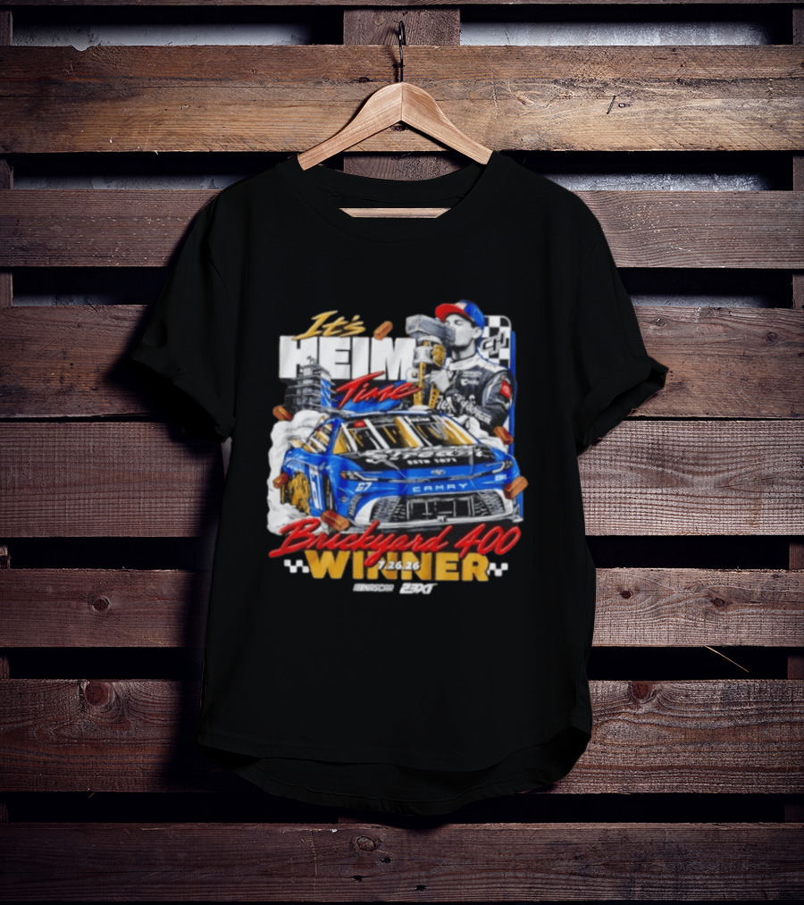 Heim Time Corey Heim 23XI Racing Brickyard 400 Winner 2026 T-Shirt