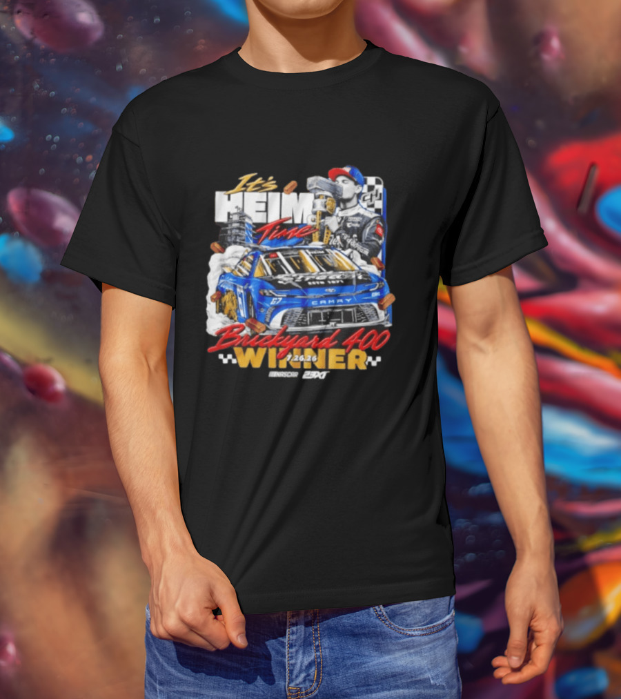 Heim Time Corey Heim 23XI Racing Brickyard 400 Winner 2026 T-Shirt