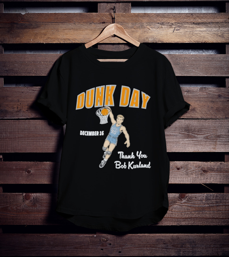 Dunk Day December 16 Thank You Bob Kurland Basketball Aggies 90 T-Shirt