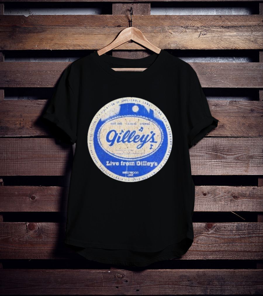 Live From Gilley's Pasadena Texas Side One LC 8642 Stereo Westwood One Nite Club T-Shirt
