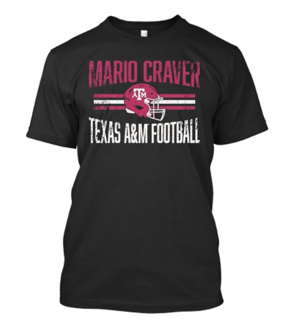 Mario Craver Texas A&M Aggies NCAA Football Helmet Hero T-Shirt