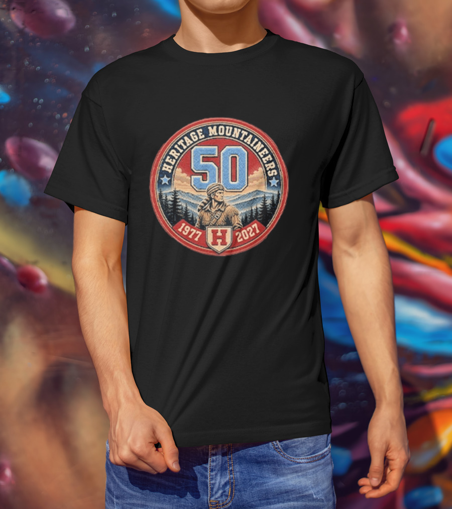 Heritage Mountaineers 50 1977 2027 Anniversary T-Shirt