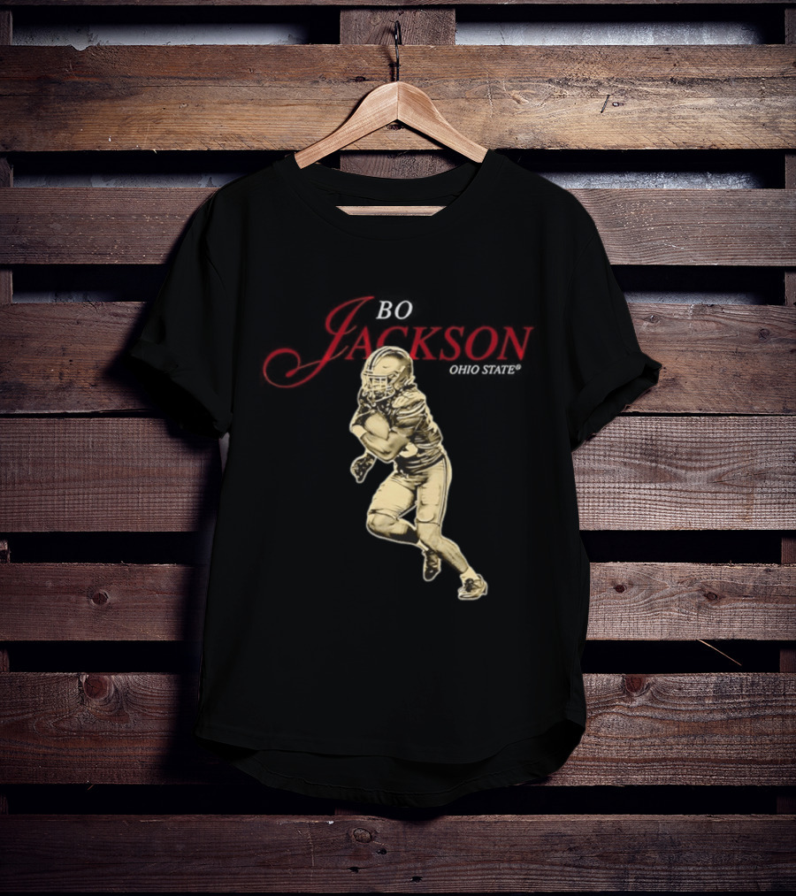 Ohio State NCAA Football Bo Jackson Legacy Pose Star T-Shirt