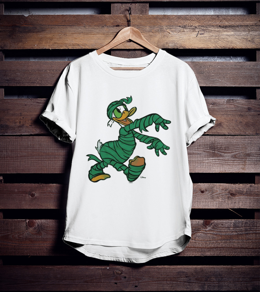 Donald Duck Mummy Costume Halloween Fun T-Shirt