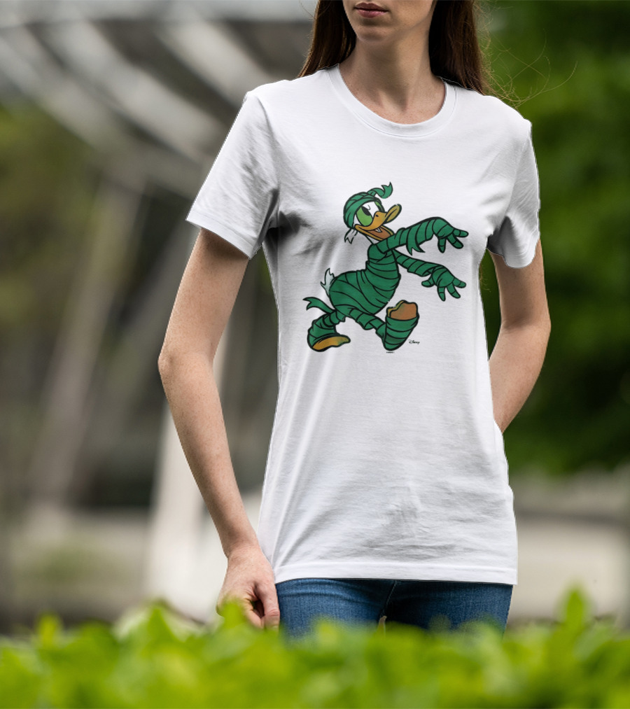 Donald Duck Mummy Costume Halloween Fun T-Shirt