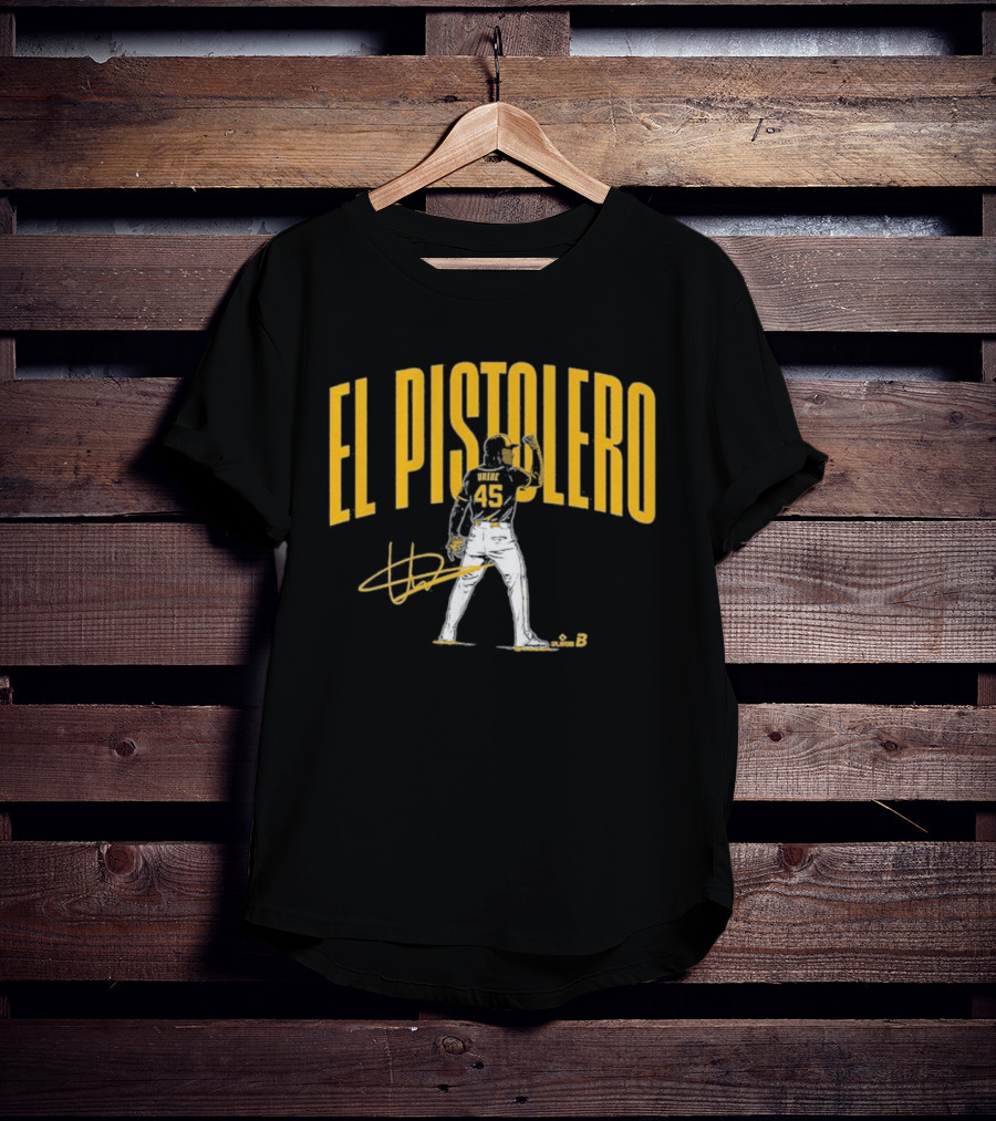 El Pistolero Abner Uribe 45 Signature Baseball Player T-Shirt