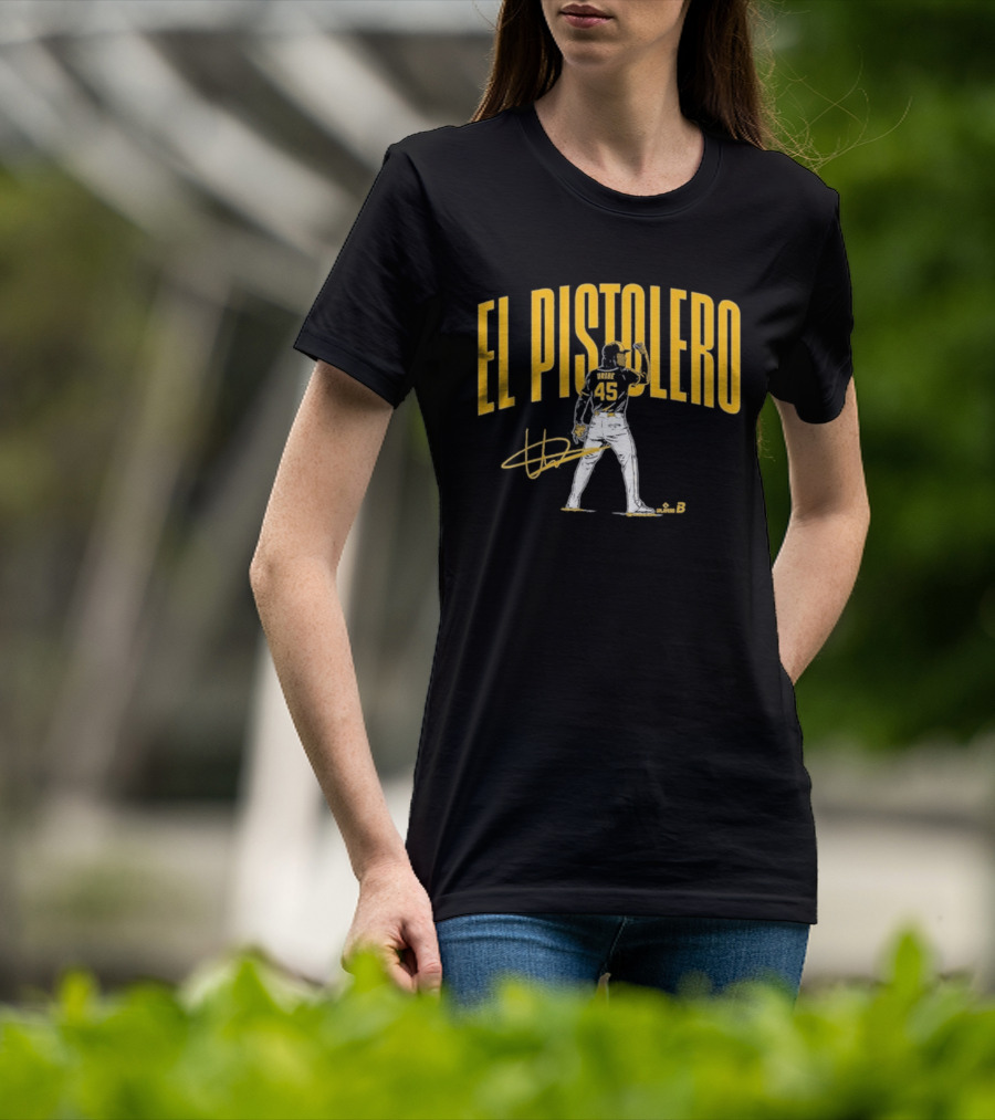 El Pistolero Abner Uribe 45 Signature Baseball Player T-Shirt