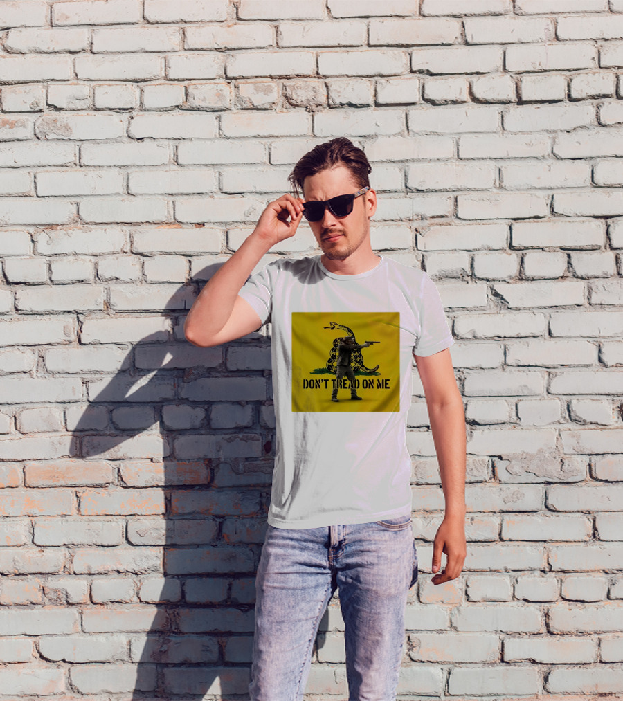 Jordan Salinas Don't Tread On Me Gadsden Flag Cowboy Gun T-Shirt