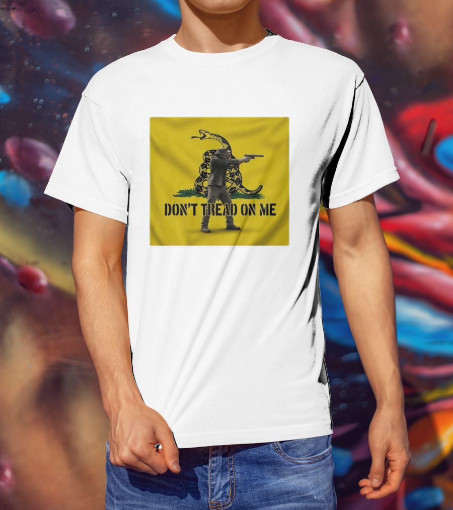 Jordan Salinas Don't Tread On Me Gadsden Flag Cowboy Gun T-Shirt