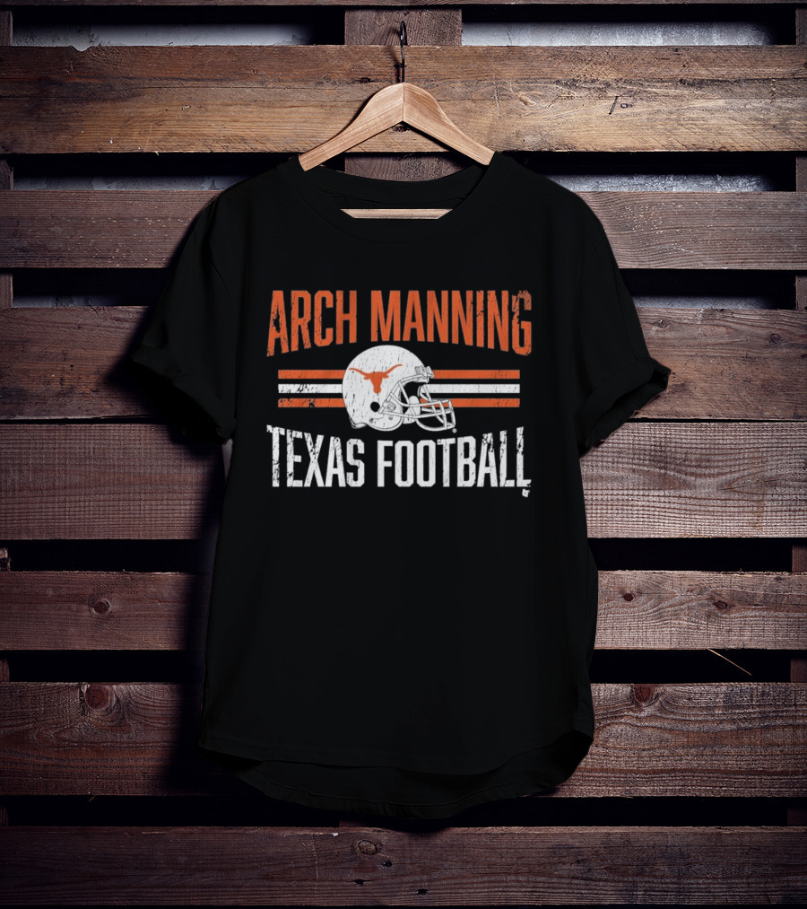 Texas Longhorns Arch Manning Football Helmet Hero T-Shirt