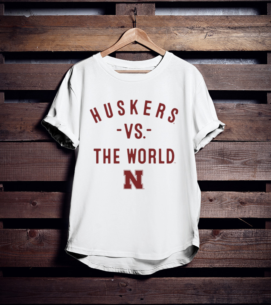 Huskers Vs The World Nebraska Cornhuskers NCAA 2026 Season T-Shirt