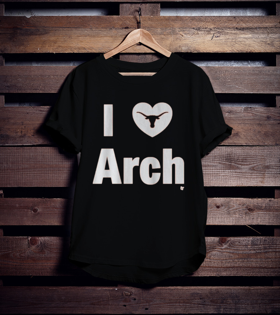 Texas Longhorns I Heart Arch Manning Football T-Shirt