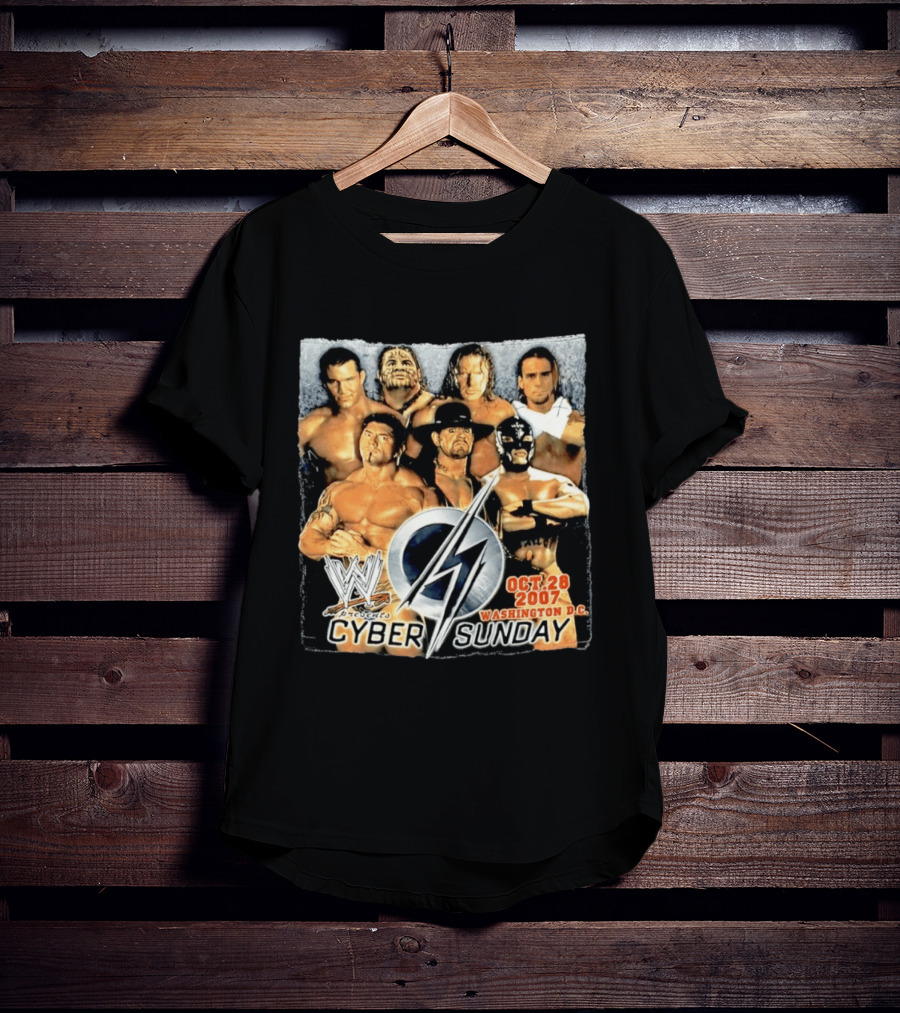 WWE Presents Cyber Sunday Oct 28 2007 Washington DC T-Shirt