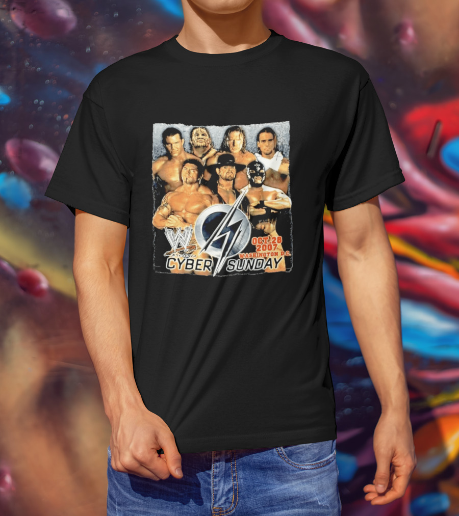WWE Presents Cyber Sunday Oct 28 2007 Washington DC T-Shirt