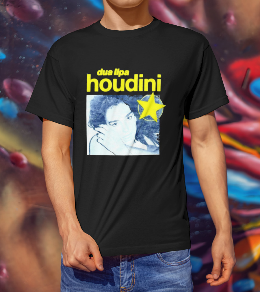 Dua Lipa Houdini Pop Music Radical Optimism Yellow Star T-Shirt