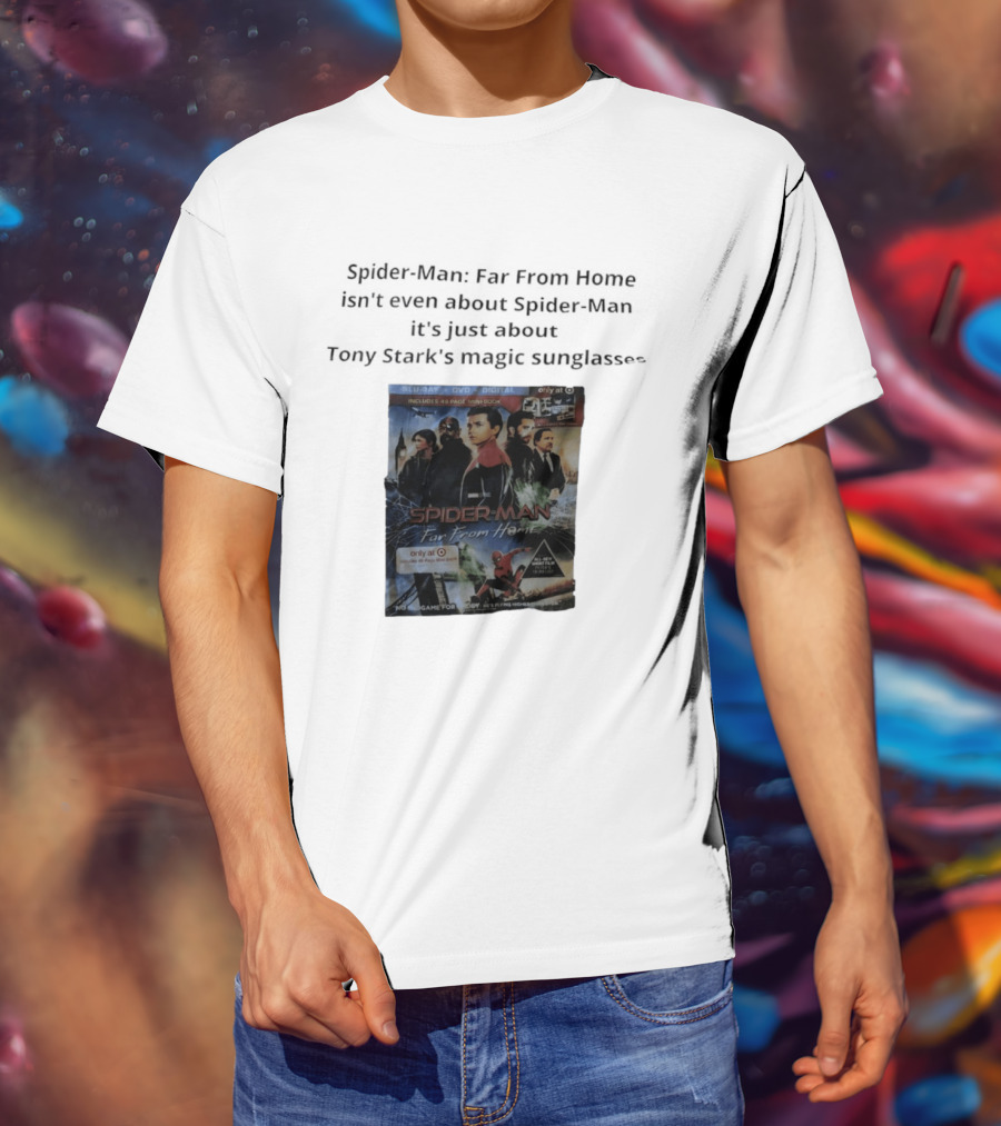 Spider Man Far From Home Magic Sunglasses Includes 48 Page Mini Book T-Shirt