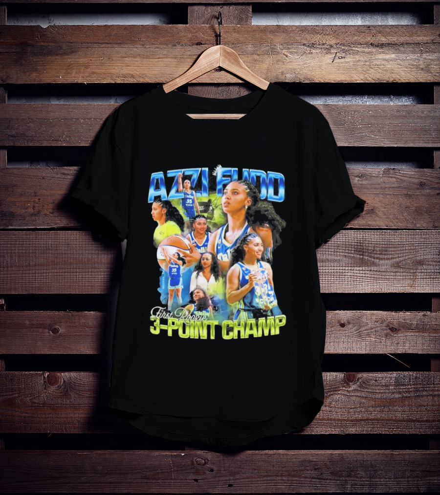 Azzi Fudd Dallas 35 First Rookie 3 Point Champ T-Shirt