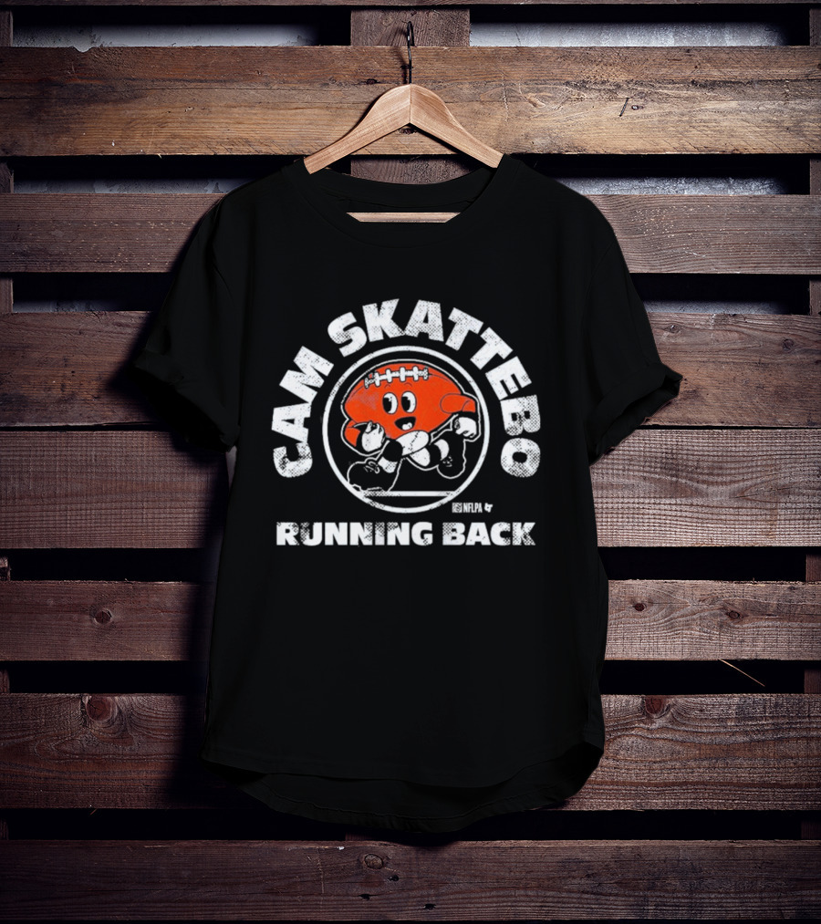 Cam Skattebo Running Back Football Buddies Retro Cartoon Fun T-Shirt
