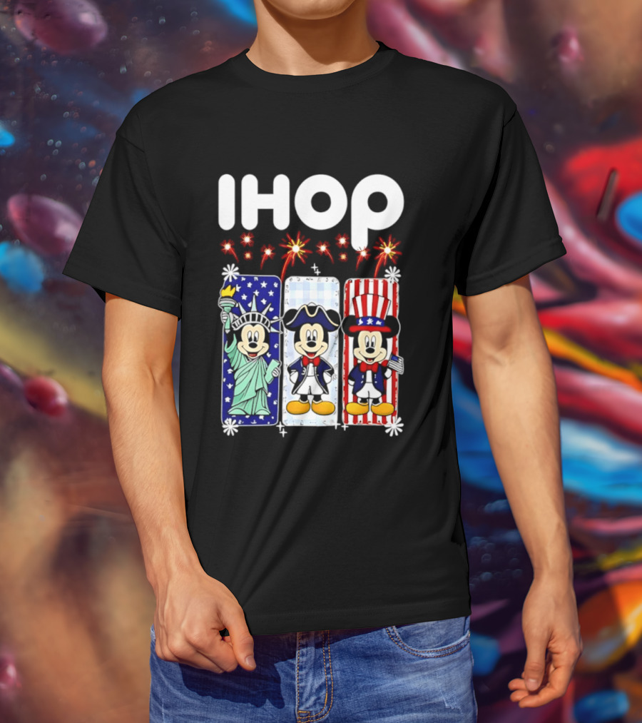 IHOP Mickey Mouse America 250th Anniversary Celebration T-Shirt