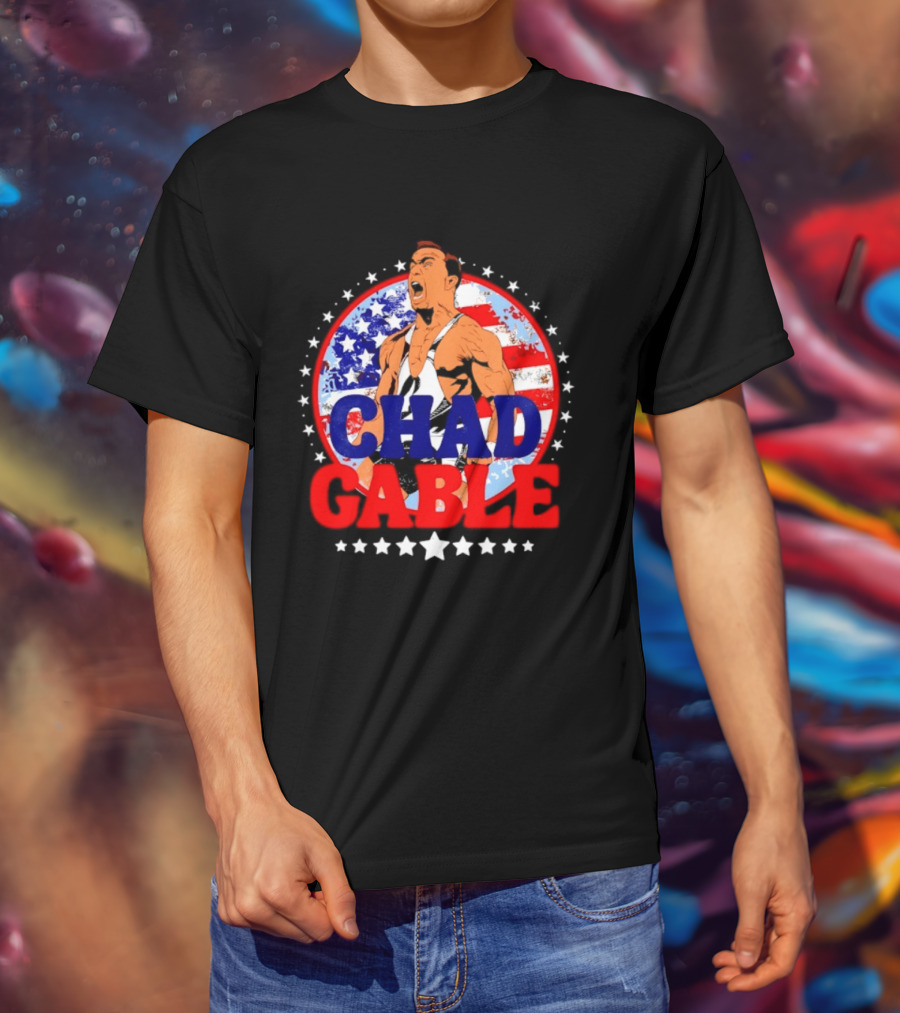 Chad Gable WWE Wrestling American Flag T-Shirt