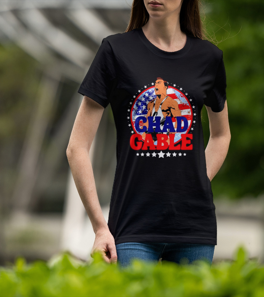 Chad Gable WWE Wrestling American Flag T-Shirt