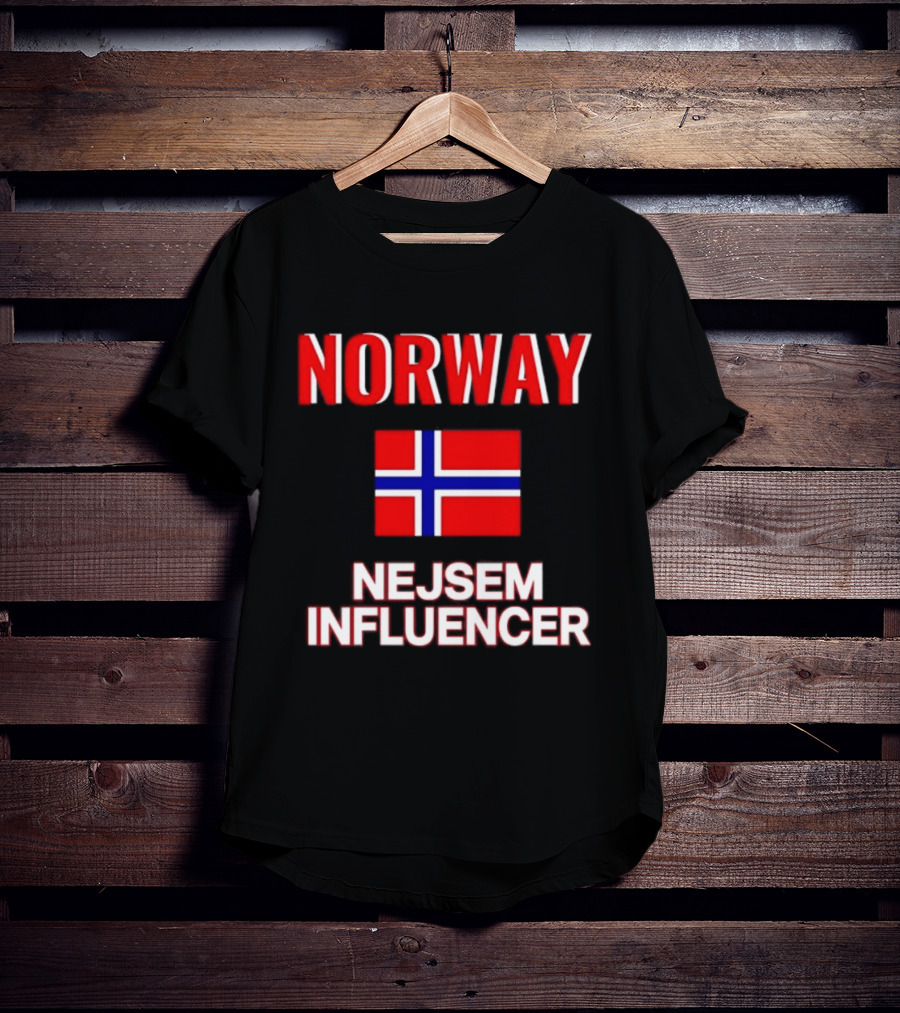 Norway Flag Nejsem Influencer T-Shirt