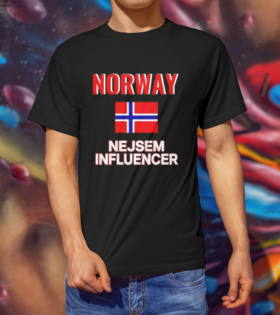 Norway Flag Nejsem Influencer T-Shirt