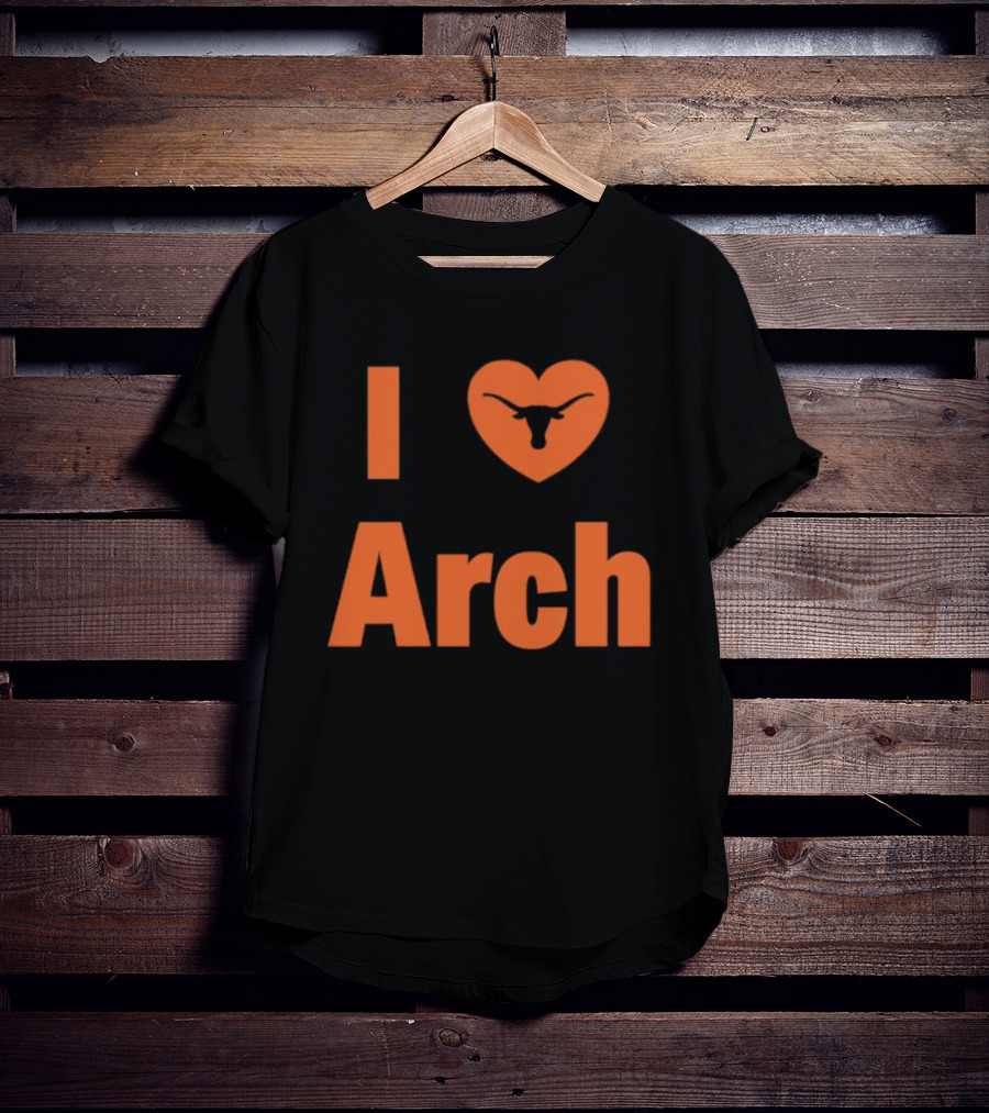 I Heart Arch Longhorns Football Fan T-Shirt