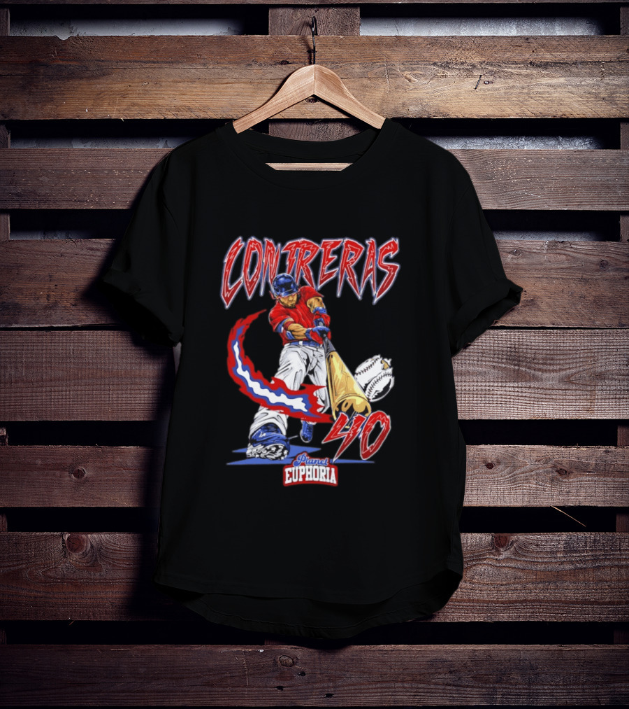 Boston Red Sox Willson Contreras 40 MLB Player Planet Euphoria Comic 2026 T-Shirt