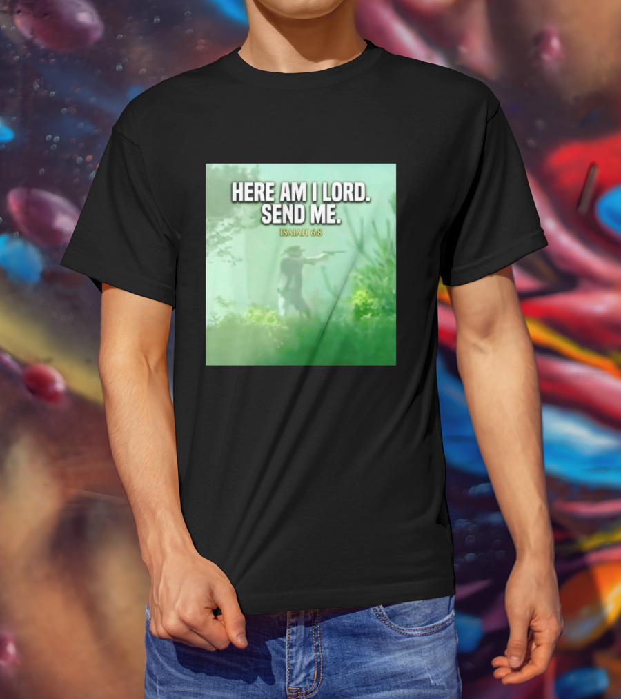 Here Am I Lord Send Me Isaiah 6:8 Vintage Hunter T-Shirt