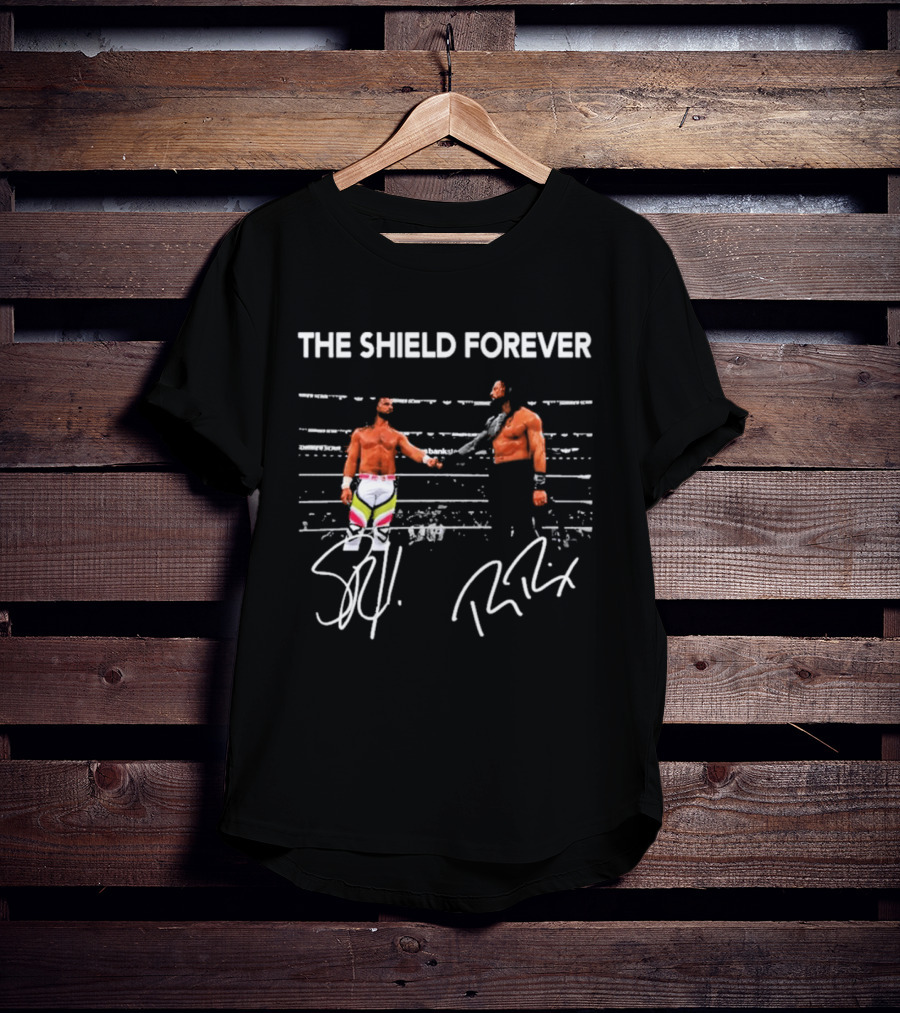 The Shield Forever Roman Reigns Seth Rollins Iconic Wrestling Partnership T-Shirt
