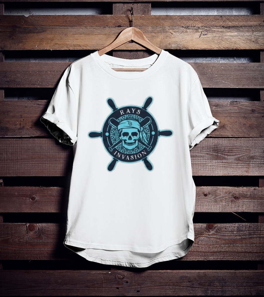 Rays Invasion TB Skull And Crossbats Helm 2026 Giveaway T-Shirt