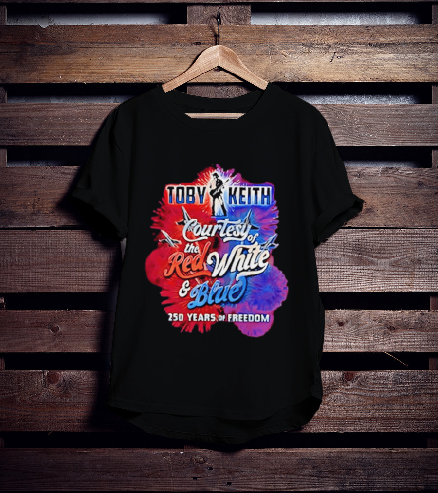 Toby Keith Courtesy Of The Red White And Blue 250 Years Of Freedom Jets T-Shirt