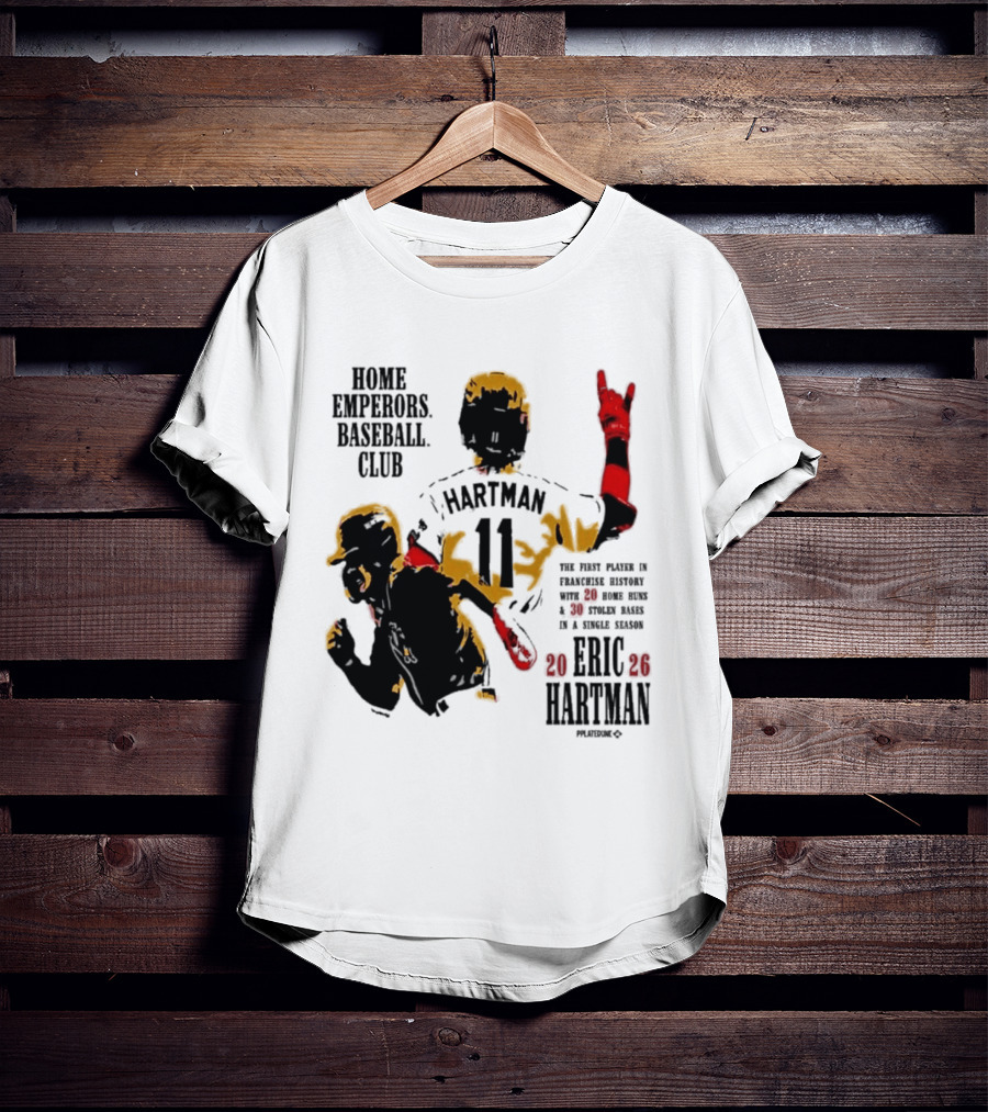 Eric Hartman Rome Emperors Baseball Club 2030 Season T-Shirt