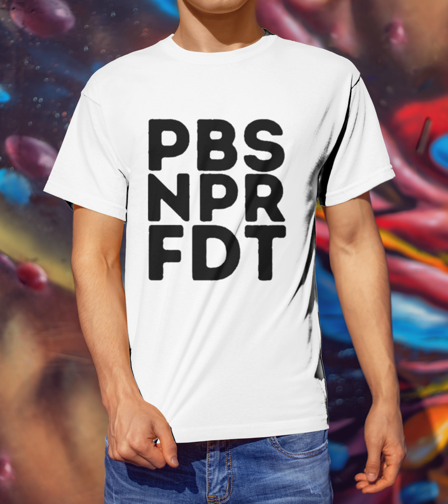 PBS NPR FDT Bold Alphabet Blocks T-Shirt
