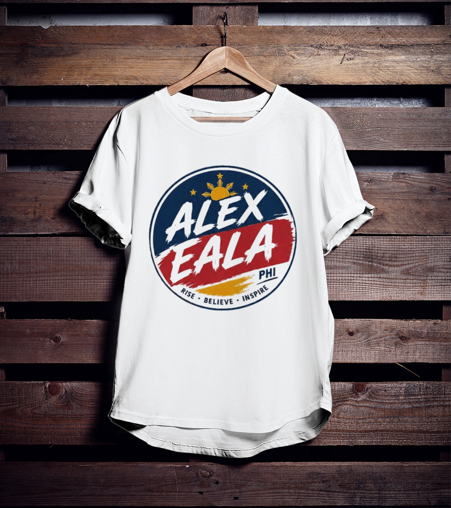 Alex Eala Rise Believe Inspire Philippine Flag Sun Stars T-Shirt