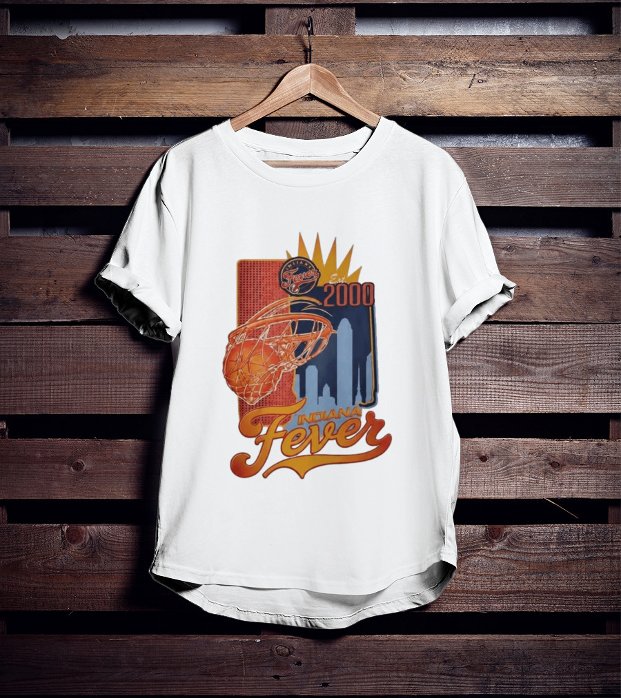 Indiana Fever Est 2000 Basketball Skyline T-Shirt