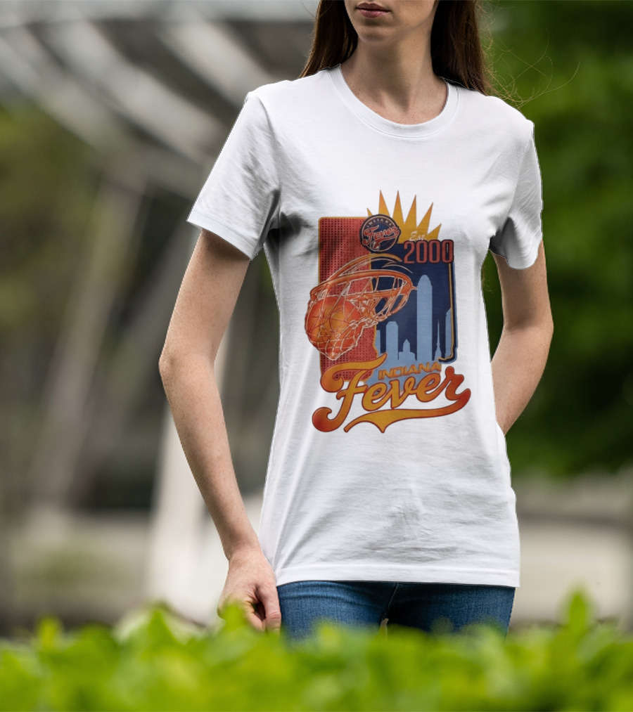 Indiana Fever Est 2000 Basketball Skyline T-Shirt