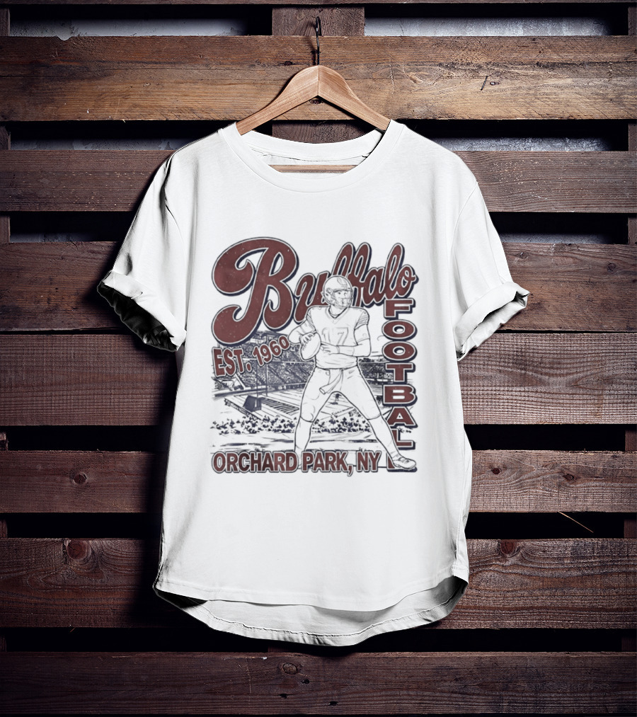 Buffalo Football Est 1960 Josh Allen Orchard Park NY T-Shirt