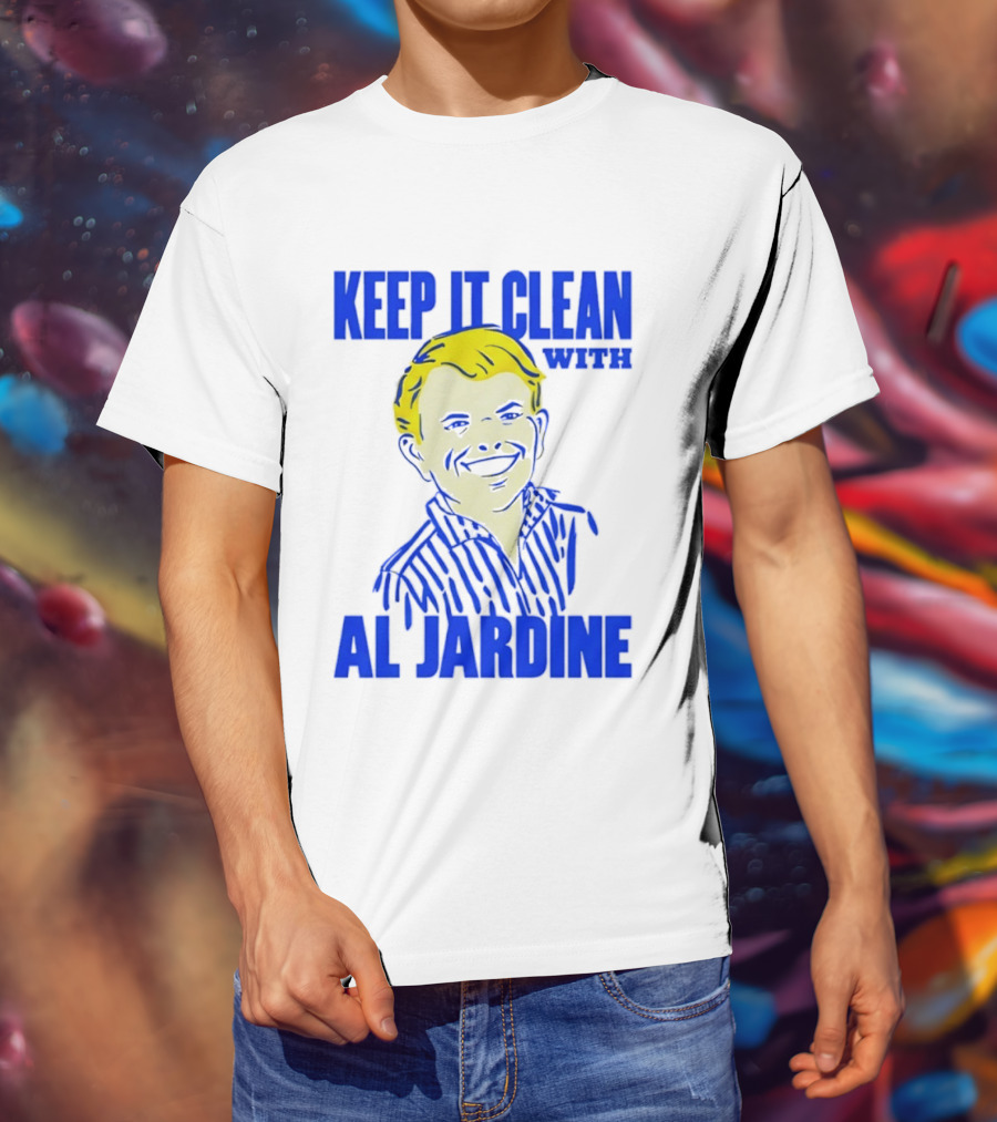 Keep It Clean With Al Jardine Blue Yellow T-Shirt