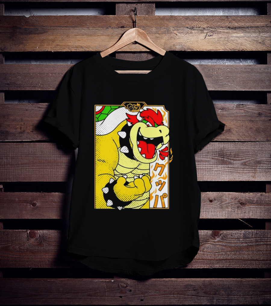 Bowser Japanese Pop Art Comic Style T-Shirt