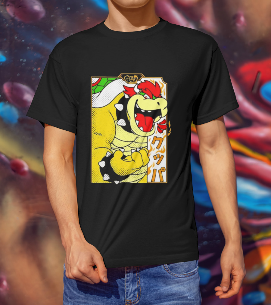 Bowser Japanese Pop Art Comic Style T-Shirt