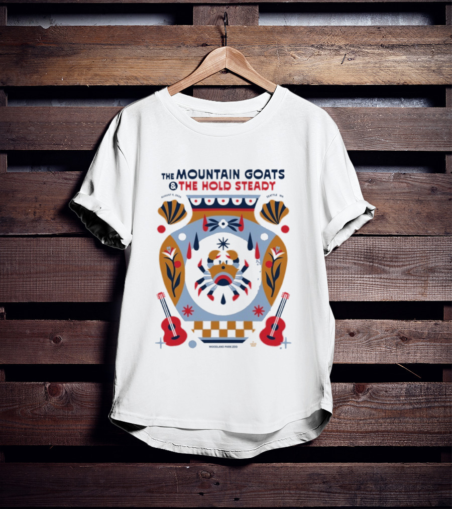 The Mountain Goats And The Hold Steady Live August 9 2026 Seattle WA Vintage Music Event T-Shirt