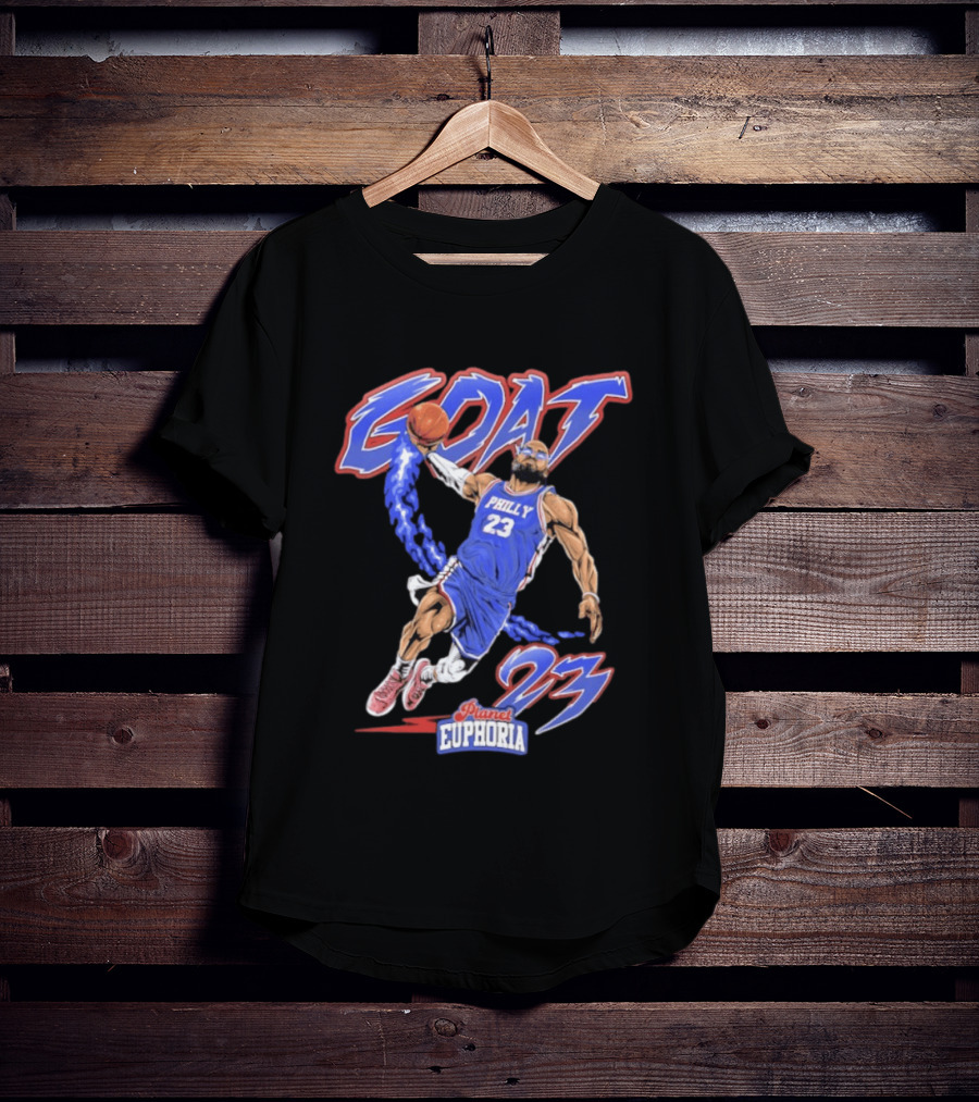 GOAT LeBron 23 Philly NBA Planet Euphoria Comic 2026 T-Shirt