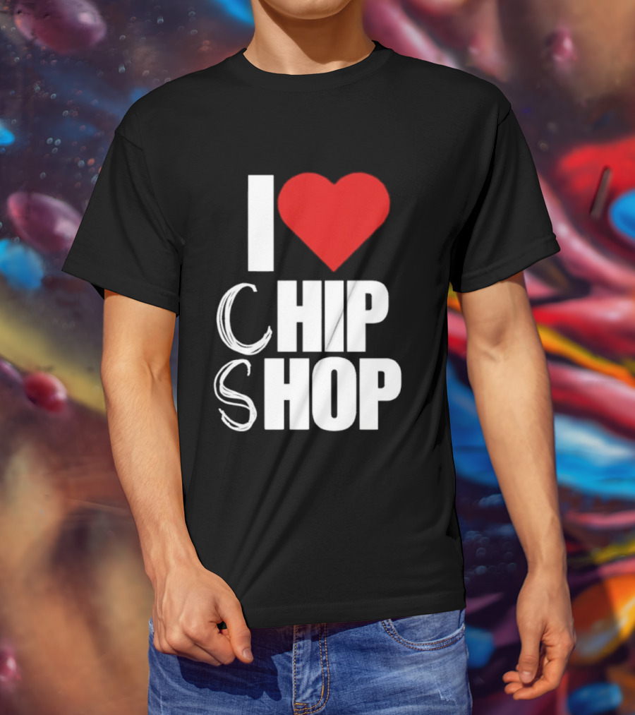 I Love Heart Chip Shop T-Shirt