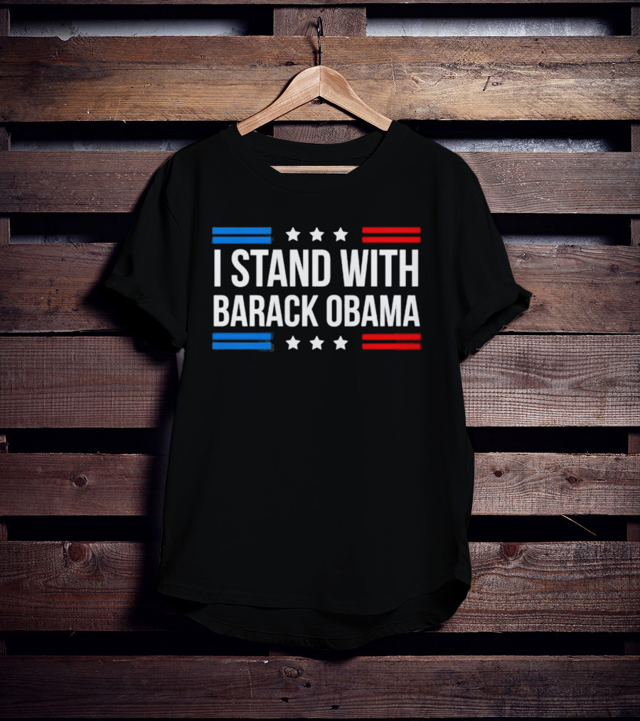 I Stand With Barack Obama Stars And Stripes T-Shirt