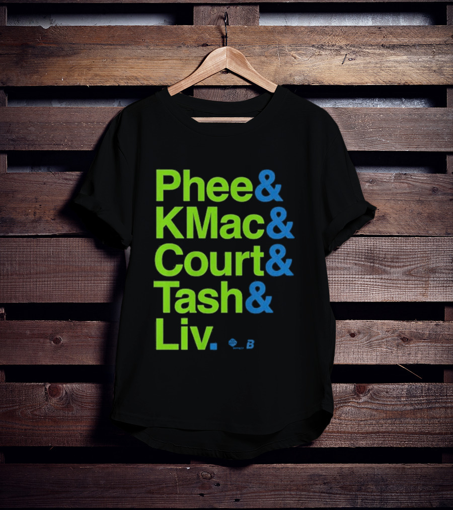 Minnesota Women's Basketball Phee & Kmac & Court & Tash & Liv Ampersand Stars 2026 T-Shirt