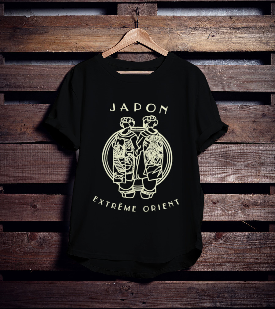 Japon Extrême Orient Geisha Dragon Tiger T-Shirt